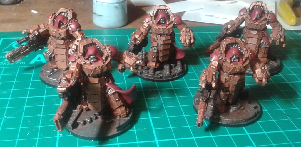 Puppetswar Rippers converted to AdMech Mymidion Destructors